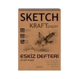 TeknoKapsül Kağıt A4 Eskiz Defteri 90 Gr. Spiralli 50 Yaprak - -- - Option-1