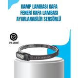 TeknoKapsül Kamp Lambası Kafa Feneri Kafa Lambası Ayarlanabilir Sensörlü Şarjlı LS-UCZZZHS43LAMBAAAAA-2-3434