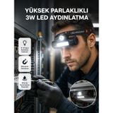 TeknoKapsül Kamp ve Doğa İçin Şarjlı LED Baş Feneri – Mıknatıslı, Su Geçirmez TD-XUCZZZHS36KAFAA-2-1