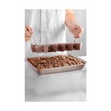 TeknoKapsül Karbon Çelik 18 Kişilik Kendinden Bölmeli Brownie Kek Ekmek Kalıbı CIN796PM - 118 g