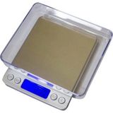 TeknoKapsül Kare Laboratuvar Kuyumcu Hassas Terazi 500 gr 0.1-2 kg 0.01