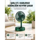 TeknoKapsül Katlanabilir Şarjlı Mini Fan 3 Kademeli Hız Ayarlı Taşınabilir - Yok (Free Dos)