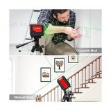 TeknoKapsül KBL92GTP 30 Metre Profesyonel Yatay Dikey Otomatik Hizalamalı Yeşil Çapraz Çizgi Lazer, 2 Noktal