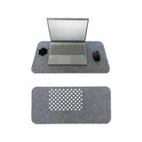 TeknoKapsül Keçe Masa Üstü Mouse Pad ve Bilgisayar Düzenleyici 70X32 cm – Antibakteriyel Mat, Doğal Keçe Mat, Masa Koruyucu Altlık, Ofis ve Ev Için Minimalist Tasarım (Açık Kahve) - -- - Option-1