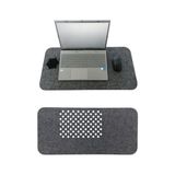 TeknoKapsül Keçe Masa Üstü Mouse Pad ve Bilgisayar Düzenleyici 70X32 cm – Antibakteriyel Mat, Doğal Keçe Mat, Masa Koruyucu Altlık, Ofis ve Ev Için Minimalist Tasarım (Koyu Gri) - -- - Option-1