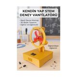 TeknoKapsül Kendin Yap Stem Deney Vantilatörü - Basit Elektrik Devresi Eğitim Seti (Dayanıklı Plastik Gövde)