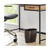 TeknoKapsül Kent Oval Kutusu, Banyo Mutfak Ofis Için, Plastik, 30,5X20,3X25,4CM, Kahverengi - 3 x 25,4 cm