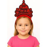 TeknoKapsül Kırmızı Happy Birthday Prenses Tacı – Doğum Günü Taç Anessiworldesuarı