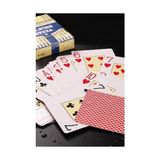 TeknoKapsül Kırmızı Plastik Su Geçirmez Blackjack Iskambil Oyun Kağıdı CIN385KR