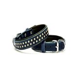 TeknoKapsül Konforlu Deri Kristal Taşlı Köpek Boyun Tasması 2 x 28-34 cm Mi