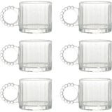 TeknoKapsül Kristal Cam Bardak Seti, 300ML, 6 Parça, Boncuk Kulplu - Option-1 - 0 - Siyah