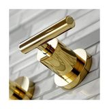 TeknoKapsül KS8122CML 2 Kollu 8 Inç Duvara Monte Banyo Musluğu, Cilalı Pirinç