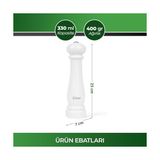 TeknoKapsül KSPG-4810 Otomatik Tuz&baharat Değirmeni (Beyaz)