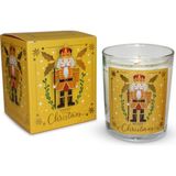 TeknoKapsül – Kurşun Asker (Nutcracker) Tasarımlı Mum, Sarı Renk Temalı, 135 G Doğal Bio, 40 Saat Yanma Süresi,