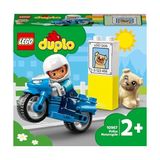 TeknoKapsül Kurtarma Motosikleti 10967 – 2 Yaş ve Üzeri Çocuklar Için Eğitici Hediye Fikri, Motosiklet ile Memuru ve Köpek Minifigürleri Içeren Yaratıcı Oyuncak Yapım Seti (5 Parça) - Option-1