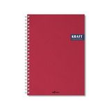 TeknoKapsül Lé 2017105/2 Defter Sert Kapaklı, Spiralli, 1.hamur Kağıt, 200 Sayfa, Bordo - -- - Option-1