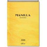 TeknoKapsül Lé 41300/1 Manila Notepad Yumuşak Kapak, 1.hamur Kağıt Spiralli, Sarı - -- - Option-1