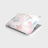 TeknoKapsül Laptop Bilgisayar Notebook Pc Kaplama Etiketi Pembe At Kuş
