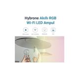 TeknoKapsül LED Rgb Wi-Fi Akıllı Ampul, 16 Milyon Renk, 900 Lümen, E27 Duy, Uygulama ile Uzaktan Kontrol - 1 - 10 W - Amber