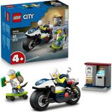 TeknoKapsül LEGO ® City Polis Motosikleti Takibi 60455 - 4+ Çocuklar Için Yaratıcı Oyuncak Yapım Seti (65P)