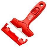TeknoKapsül Leke Macun Silikon Derz Yapışkan Boya, Sıva Kireç, Etiket Kazıma Bıçağı 155 mm - Option-1 - Ahşap