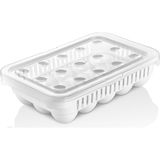 TeknoKapsül Life 15'li Yumurta Saklama Kabı - Sızdırmaz Kilitli Kapak, Yıkanabilir, Buzdolabı ve Taşıma Için Pratik - Kestane Akaju - Option-1