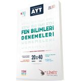 TeknoKapsül Limit Yayınları AYT Fen Bilimleri 20x40 Video Çözümlü Denemeleri ISL-9786052755365