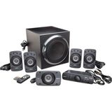 TeknoKapsül Logitech Z906 5.1 Surround Ses Hoparlör Sistemi, Çoklu Giriş, Thx Sertifikalı, 1000 W Dolby Digital/dts Kod Çözme Özellikli, Siyah