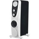 TeknoKapsül LUX09-FP-BW 9 Dilim 2400 Watt Turbo Fanlı Yağlı Radyatör