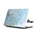TeknoKapsül MacBook Pro 13 Mermer Desenli Kılıf A1706 A1708 A1989 A2159 A2251 A2289 A2338 M1 M2 Uyumlu Tpu Sert Kılıf Ince Hafif Koruyucu Kapak R-38