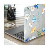 TeknoKapsül MacBook Pro 15 Çiçek Desenli Kılıf A1707 A1990 Uyumlu Baskılı Sert Kılıf Ince Hafif Koruyucu Kapak Sarı