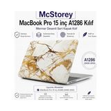 TeknoKapsül Macbook Pro Kılıf 15 Inç Marble A1286 (Eski Ethernet Girişli Model 2008-2012) ile Uyumlu Marble 03