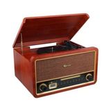 TeknoKapsül Magicvoice F29 Retro Vintage Çanta Pikap - CD - Radyo - Bluetooth - Aux - USB Mp3 Çalar