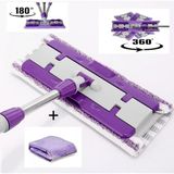 TeknoKapsül Mandalı Mor Mop Kıskaçlı Cam Silme Mopu Mikrofiber Yedek Bezli Yer Duvar Cam Fayans Silme Mopu AMZ-273826428