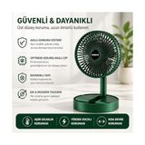 TeknoKapsül Masaüstü Şarjlı Vantilatör Katlanabilir Taşınabilir Fan – 3 Kademeli Hız, USB Şarjlı, Uzun Pil Ömrü