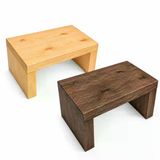 TeknoKapsül Masif Çam Ağacı Mini Tabure - Doğal Ahşap Çocuk Basamağı Banyo Mutfak Sehpası BZ-KMSL29023