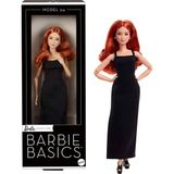 TeknoKapsül Mattel Barbie Basics Model 04 Koleksiyona Uygun Bebek, Siyah Mini Elbisesi, Botları ve Standart Kalıp Kıyafetleriyle Eklemleri Bükülebilen, Kafası Değiştirilebilen, Kızıl Kıvırcık Saçlı, JBH74