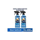 TeknoKapsül Mavi Gelincik Kokulu Giysi Spreyi 430 ml Yıkanması Zor Eşyalar Için
