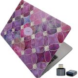 TeknoKapsül Mcstorey MacBook Air M1 Kılıfı 13 Inç A2337 A2179 A1932 Uyumlu Sert Kapak Hard Case Koruyucu Kılıf MacBook Air 13 Inç Kılıfı Çizilme ve Darbe Koruyucu Çiçek Desenli Mat Baskılı Açık Pembe