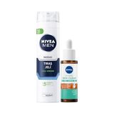 TeknoKapsül Men Erkek Hassas Tıraş Jeli 200ML Derma Skin Clear Karşıtı 30ML, Cilt Bakım Seti