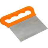 TeknoKapsül Metal Hamur Spatula, Ergonomik Saplı, Paslanmaz Çelik (Turuncu)