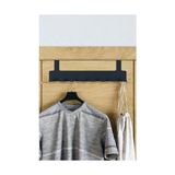 TeknoKapsül Metal Mat Siyah Kapı Arkası Askılık – 8 Kancalı Amerikan Tipi Organizer Askı, Banyo ve Oda Kapıları Için Pratik Askılık, Delmeden Montajlı Kapı Arkası Askı (Siyah)