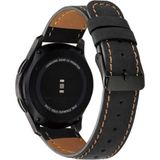 TeknoKapsül - Mi Kordon 22MM Ince Dikişli Deri Kayış Siyah-29