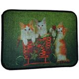 TeknoKapsül Miapet Elekli Desenli Tuvalet Önü Paspası 60 x 45 cm Yavru Kediler
