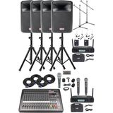TeknoKapsül Midex Extreme Paket-4 Mixer Hoparlör Mikrofon Full Ses Sistemi Seti