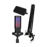 TeknoKapsül Midex V6 Rgb Set USB Oyuncu ve Yayıncı Mikrofonu Condenser Stüdyo (Kayıt Gaming Tiktok Twitch Canlı Yayın Discord Youtube)
