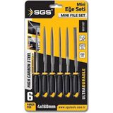 TeknoKapsül Mini Eğe Seti, 6 Parça, 4X160 Mm, Metal El Aleti, Model SGS1357 - Option-1