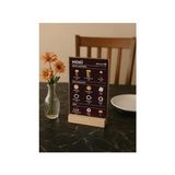 TeknoKapsül Miracix 5 Adet Ahşap Fotoğraf Standı, Resim Tutucu, Kart Tutucu, Ev, Ofis, Masa Için Kahverengi Tek