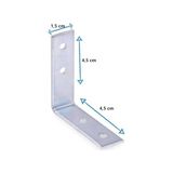 TeknoKapsül Mobilya, Dolap Yatak Duvara Sabitleme Bağlantı Aparatı L Demiri Gönye 1,5cmx4,5 Cmx4,5cm(20 Adet) - Option-1 - 0 - Siyah - 1 Adet