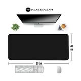 TeknoKapsül Mouse Pad, Dikişli Kenar, Kaymaz Taban, Büyük Boy Pürüzsüz Yüzey, Baskısız Ofis Tipi Masa Koruyucu, Ergonomik Mouse Ped (90X40 cm - Xx Large, Siyah) - Option-1 - 001-Renkli